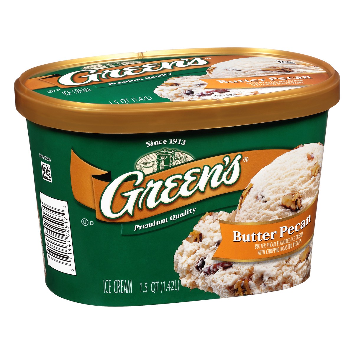 slide 7 of 10, Green's Butter Pecan Premium Ice Cream, 1.5 Quarts, 1.5 qt