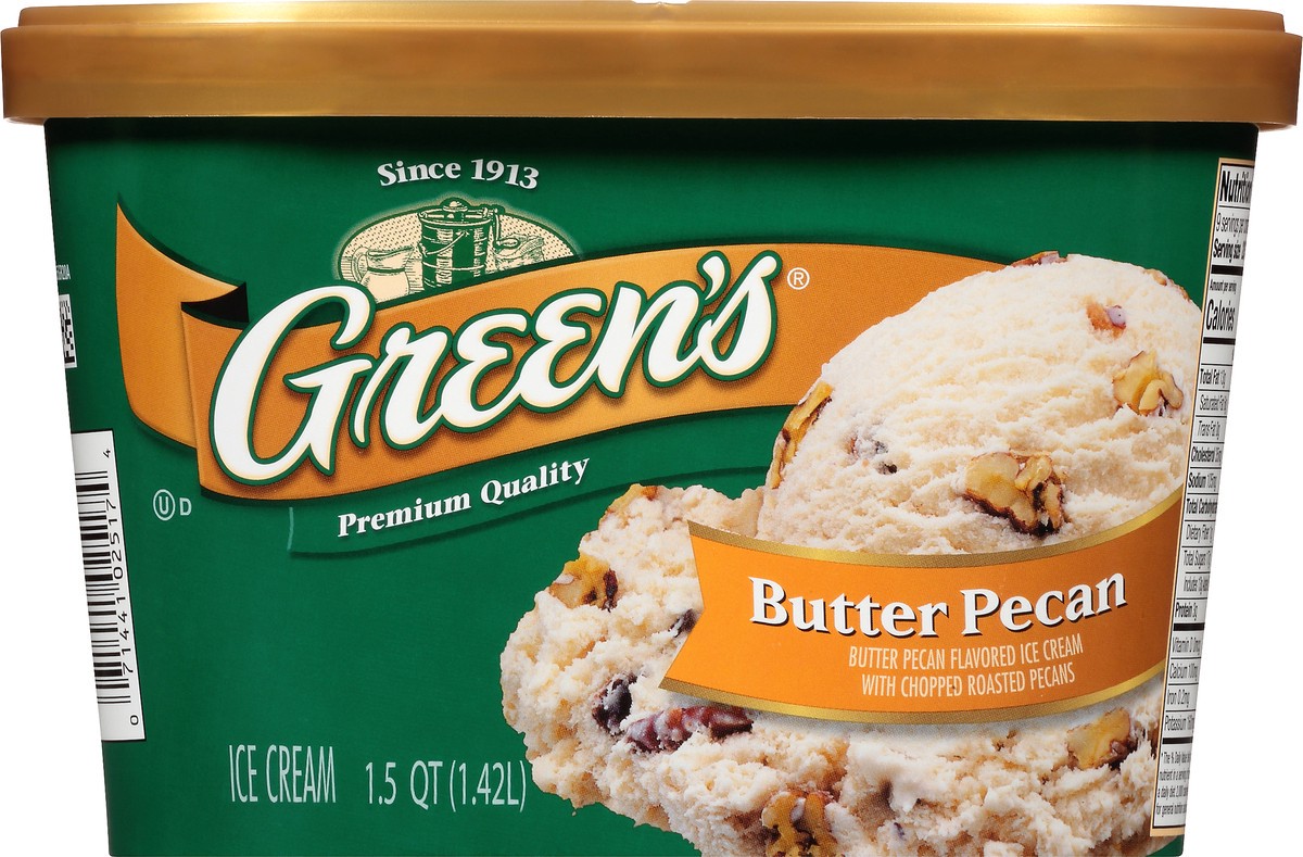 slide 5 of 10, Green's Butter Pecan Premium Ice Cream, 1.5 Quarts, 1.5 qt