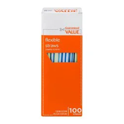 Giant Straws Flexible Striped
