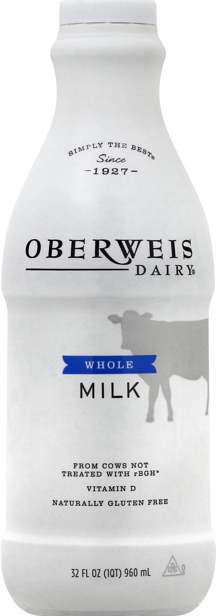 slide 4 of 13, Oberweis Whole Milk 32 oz, 32 oz