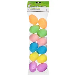 Easter Unlimited Classic Pastel Large Eggs 12 Each