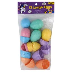 Easter Unlimited Classic Pastel Large Eggs 12 Each