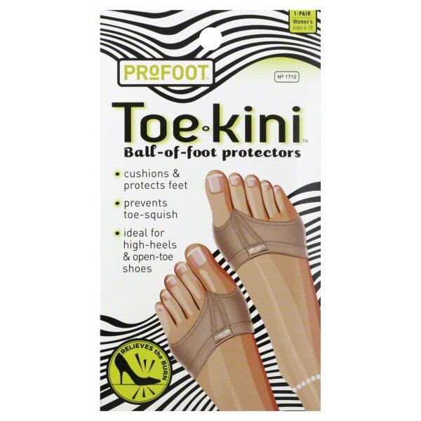 slide 1 of 1, PROFOOT Toe-Kini Ball-Of-Foot Protectors, 1 pair