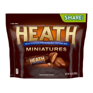 slide 1 of 1, Heath Milk Chocolate English Toffee Bar Miniatures, 10.96 oz