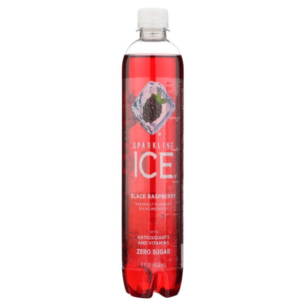 slide 1 of 3, Sparkling Ice Black Raspberry - 17 fl oz Bottle, 17 fl oz