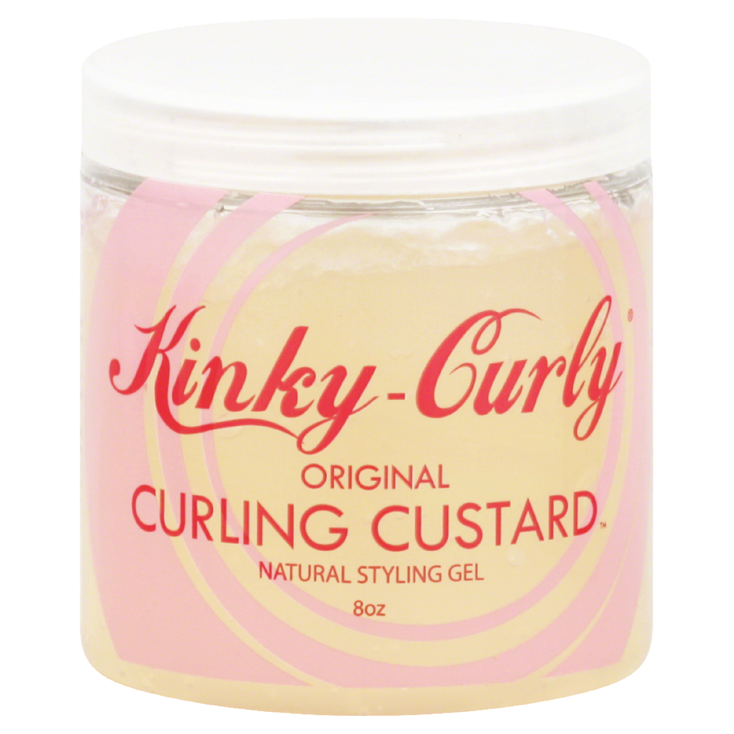 slide 1 of 1, Kinky-Curly Curl Custard Gel, 8 oz