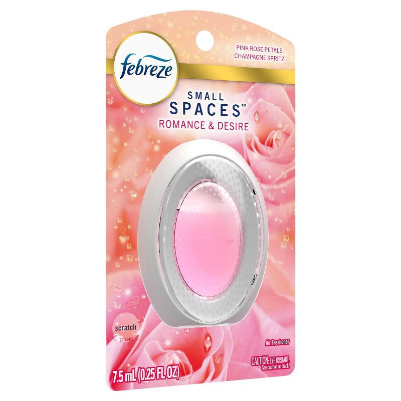 slide 11 of 13, Febreze Small Spaces Air Freshener Romance & Desire - 0.25 fl oz, 0.25 fl oz
