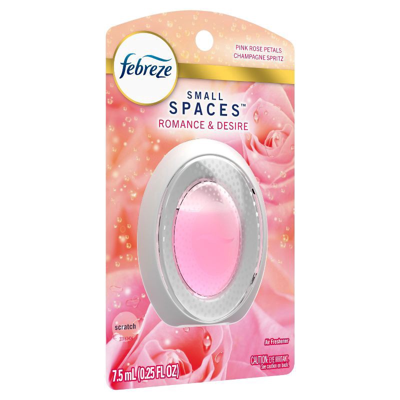 slide 12 of 13, Febreze Small Spaces Air Freshener Romance & Desire - 0.25 fl oz, 0.25 fl oz
