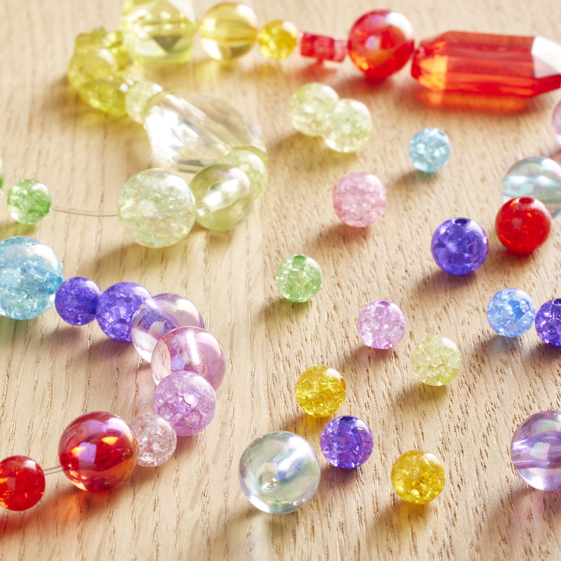 slide 2 of 3, 1/2lb. Crackle Mix Round Beads By Creatology, 1/2 lb