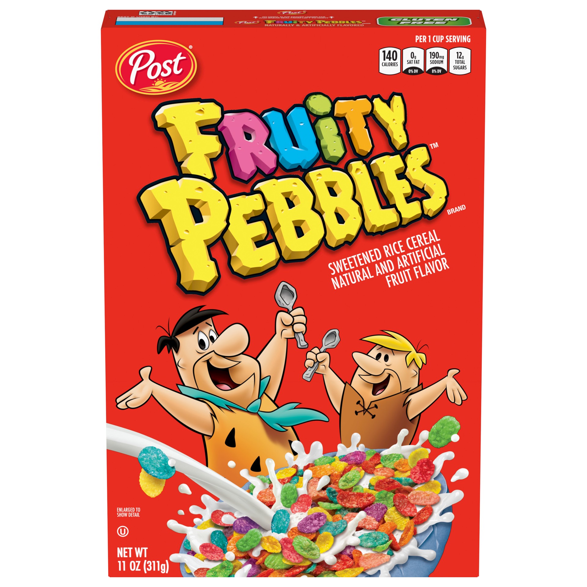 slide 4 of 5, Post Fruity PEBBLES Cereal, 11 OZ Box, 11 oz