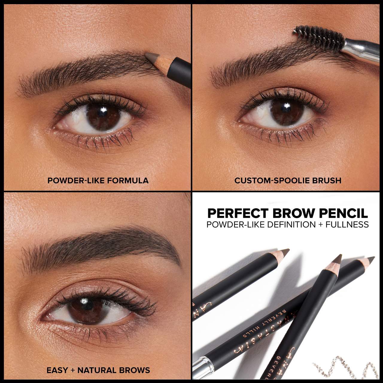 slide 5 of 6, Anastasia Beverly Hills Dual-Ended Fill & Define Powder Perfect Brow Pencil Granite, 