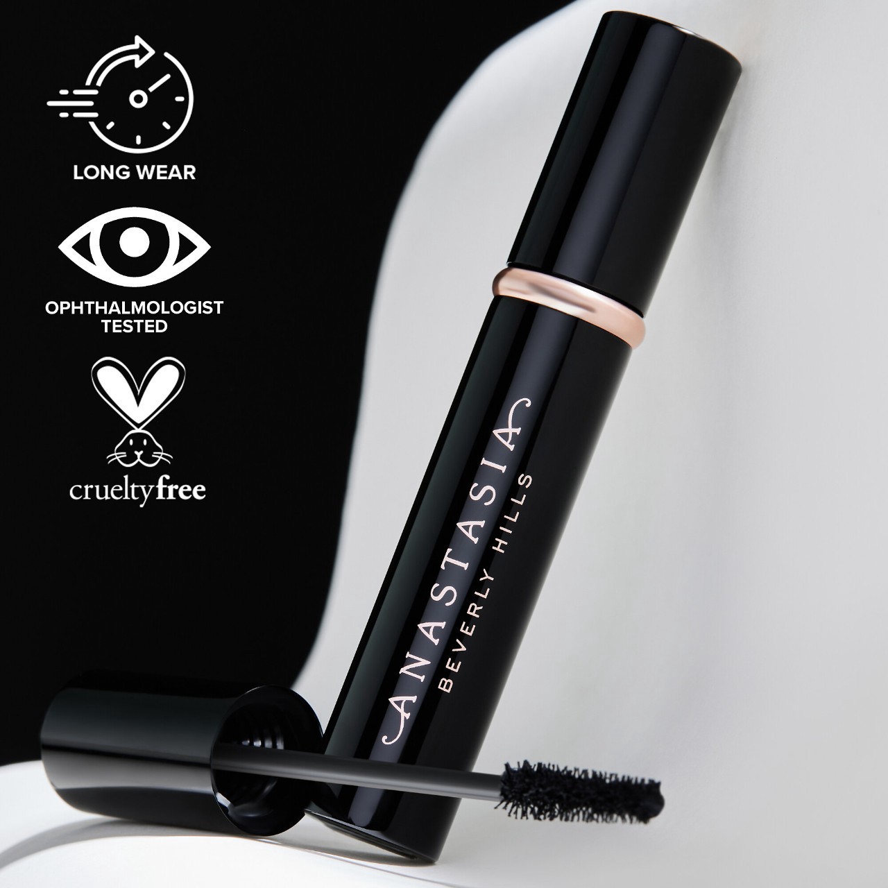 slide 5 of 6, Anastasia Beverly Hills Lash Sculpt Lengthening & Volumizing Mascara Black, 