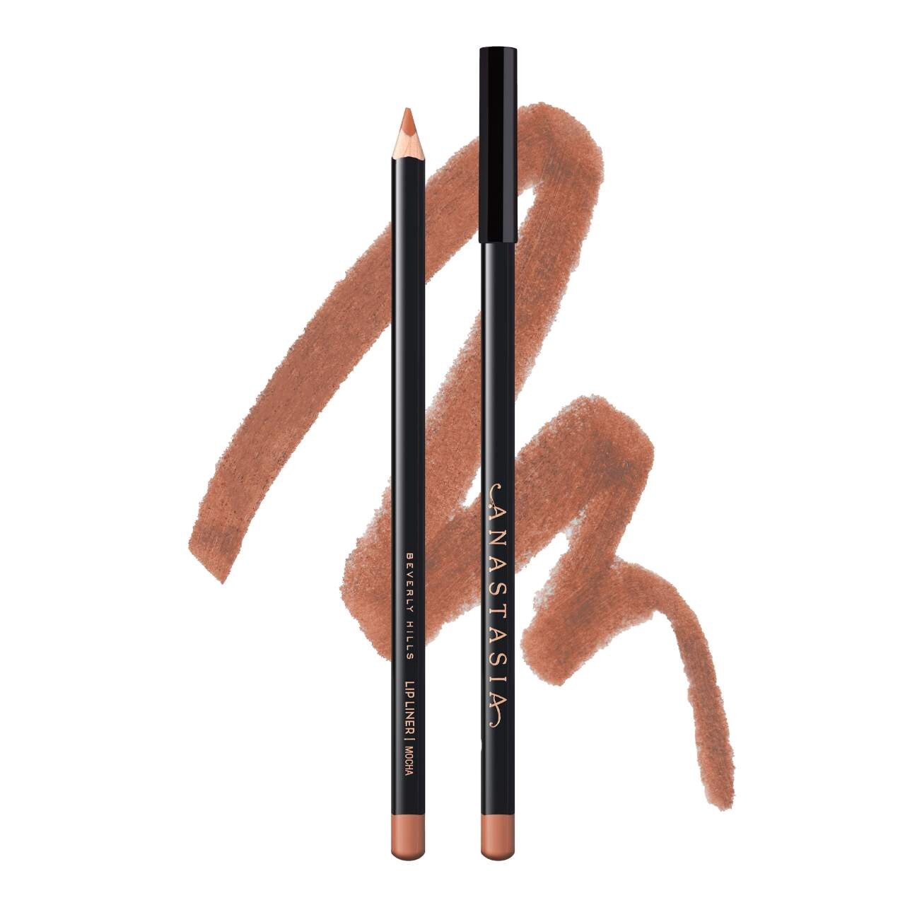 slide 2 of 6, Anastasia Beverly Hills Velvety-Matte Precision Shaping Lip Liner Mocha,