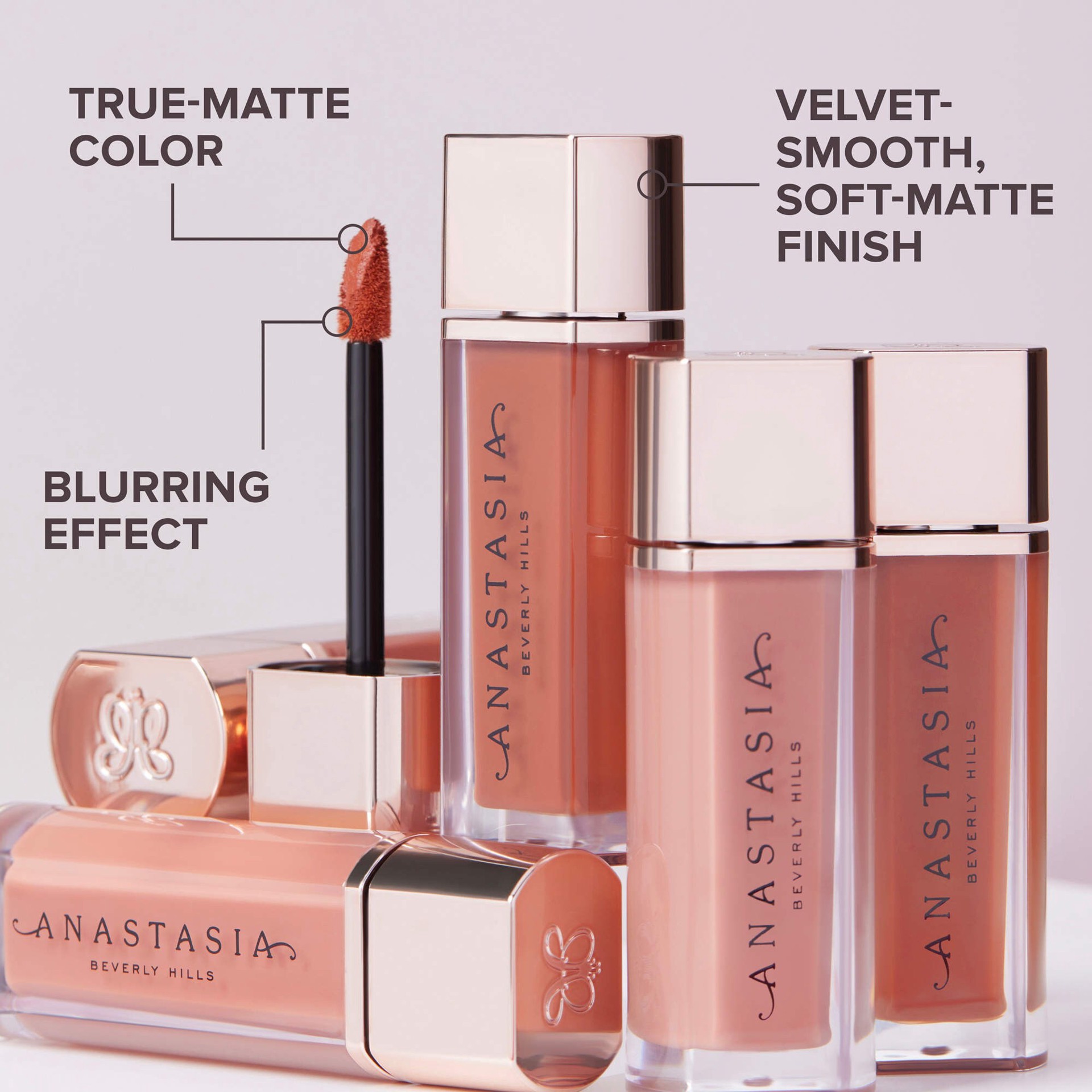 slide 6 of 19, Anastasia Beverly Hills Lip Velvet Liquid Lipstick Pure Hollywood, 