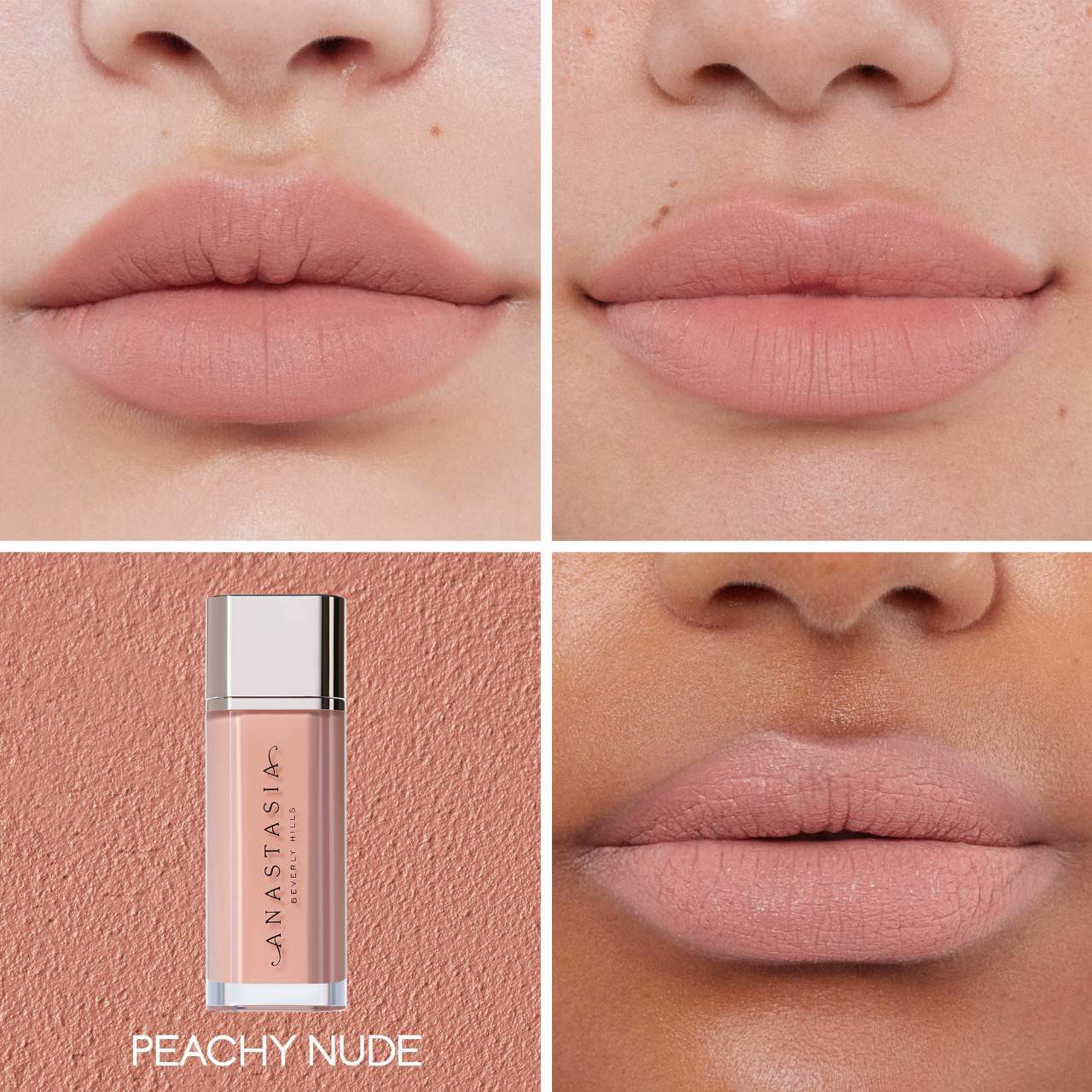 slide 2 of 20, Anastasia Beverly Hills Lip Velvet Liquid Lipstick Peachy Nude, 