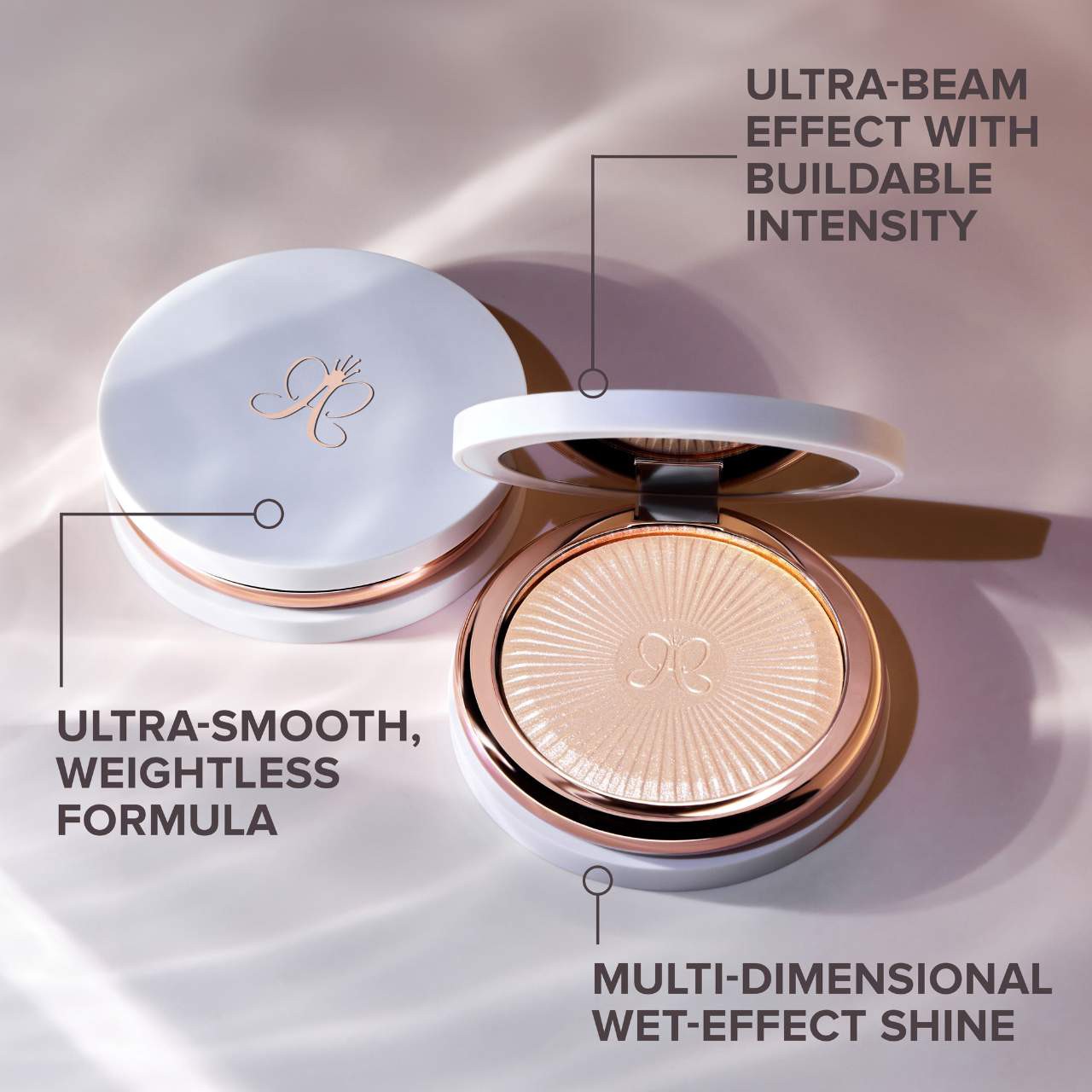 slide 4 of 10, Anastasia Beverly Hills Glow Seeker Champagne Gold Powder Highlighter Ethereal, 