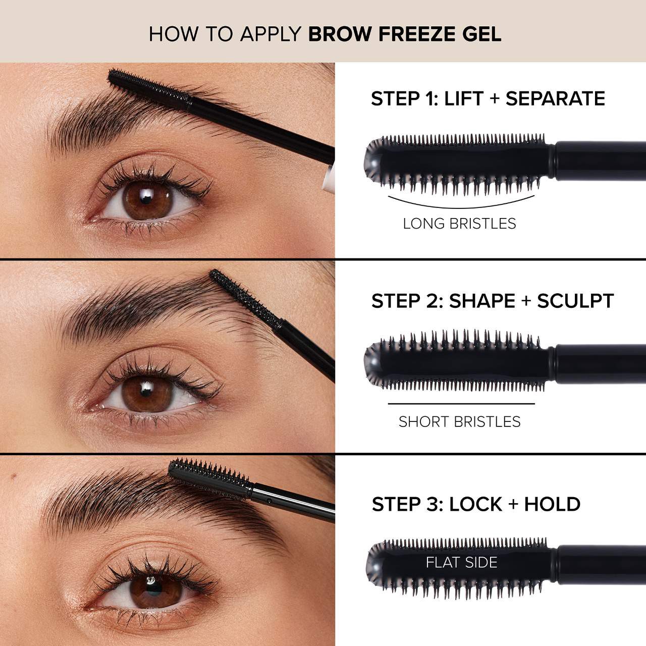 slide 11 of 12, Anastasia Beverly Hills Mini Brow Freeze Gel Clear, 0.15 oz / 4.5 ml