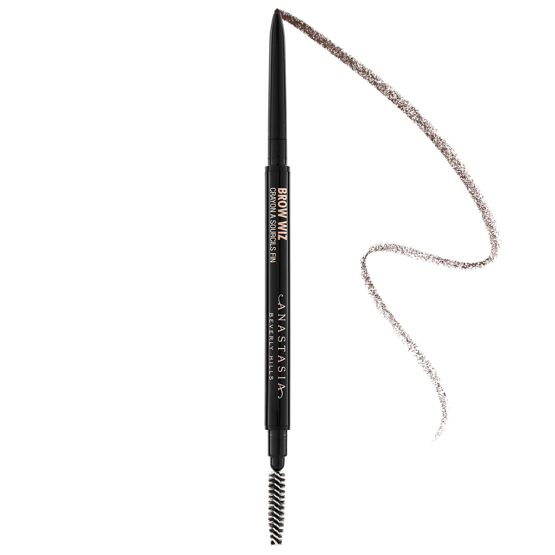 slide 1 of 6, Anastasia Beverly Hills Brow Wiz Ultra-Slim Precision Brow Pencil Chocolate, 0.003 oz/ 0.085 gram