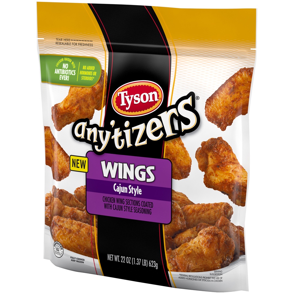 slide 4 of 6, Any'Tizers Wings Cajun Style, 22 oz