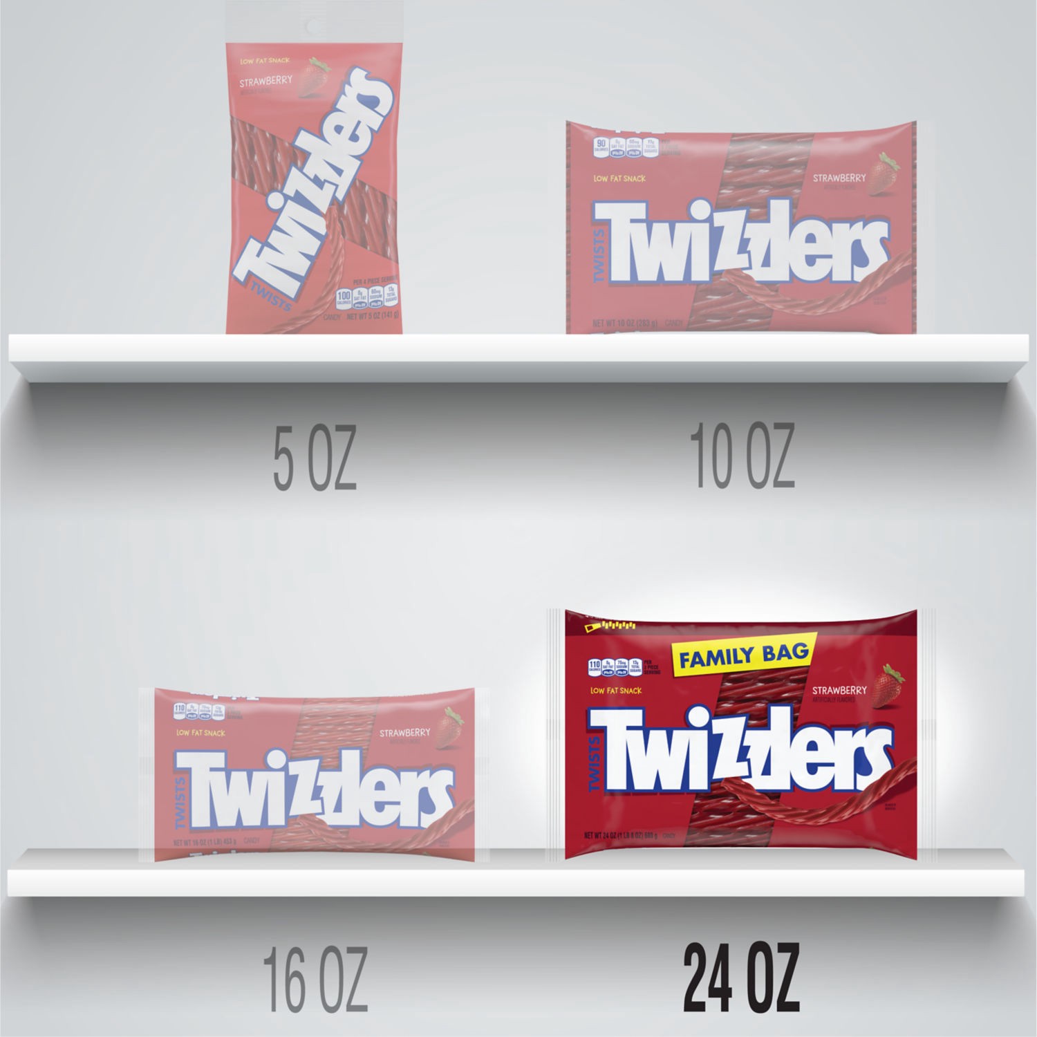 slide 7 of 7, Twizzlers Twists 24 oz, 24 oz