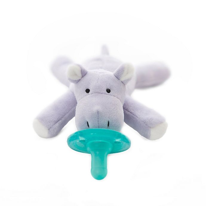 slide 1 of 3, WubbaNub Hippo Infant Pacifier - Lavender, 1 ct