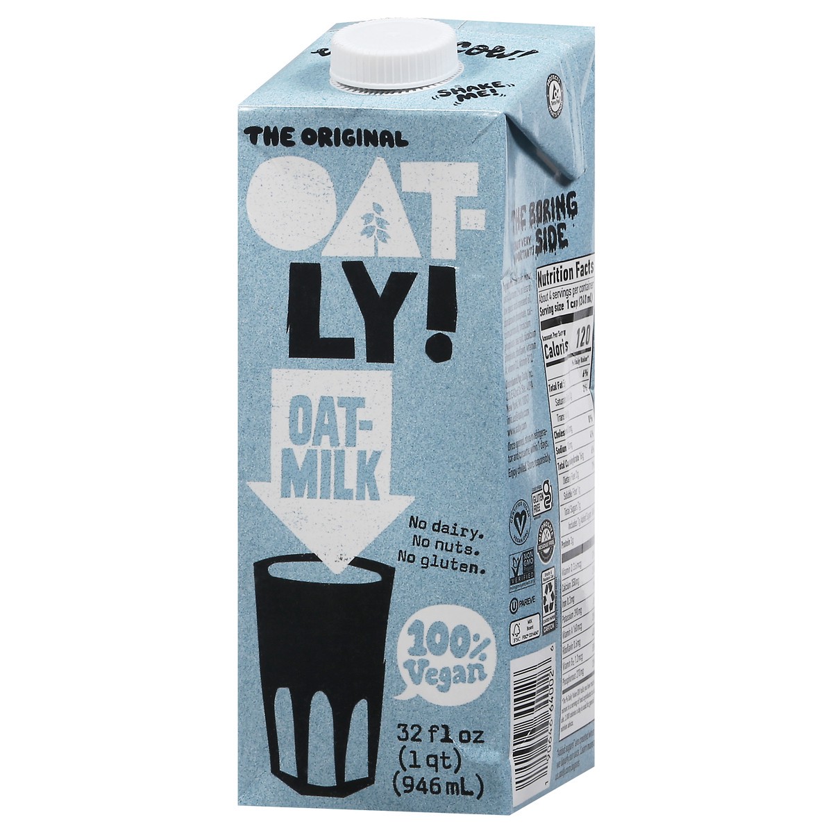 slide 3 of 9, Oatly 100% Vegan Oat Milk 32 fl oz, 32 fl oz