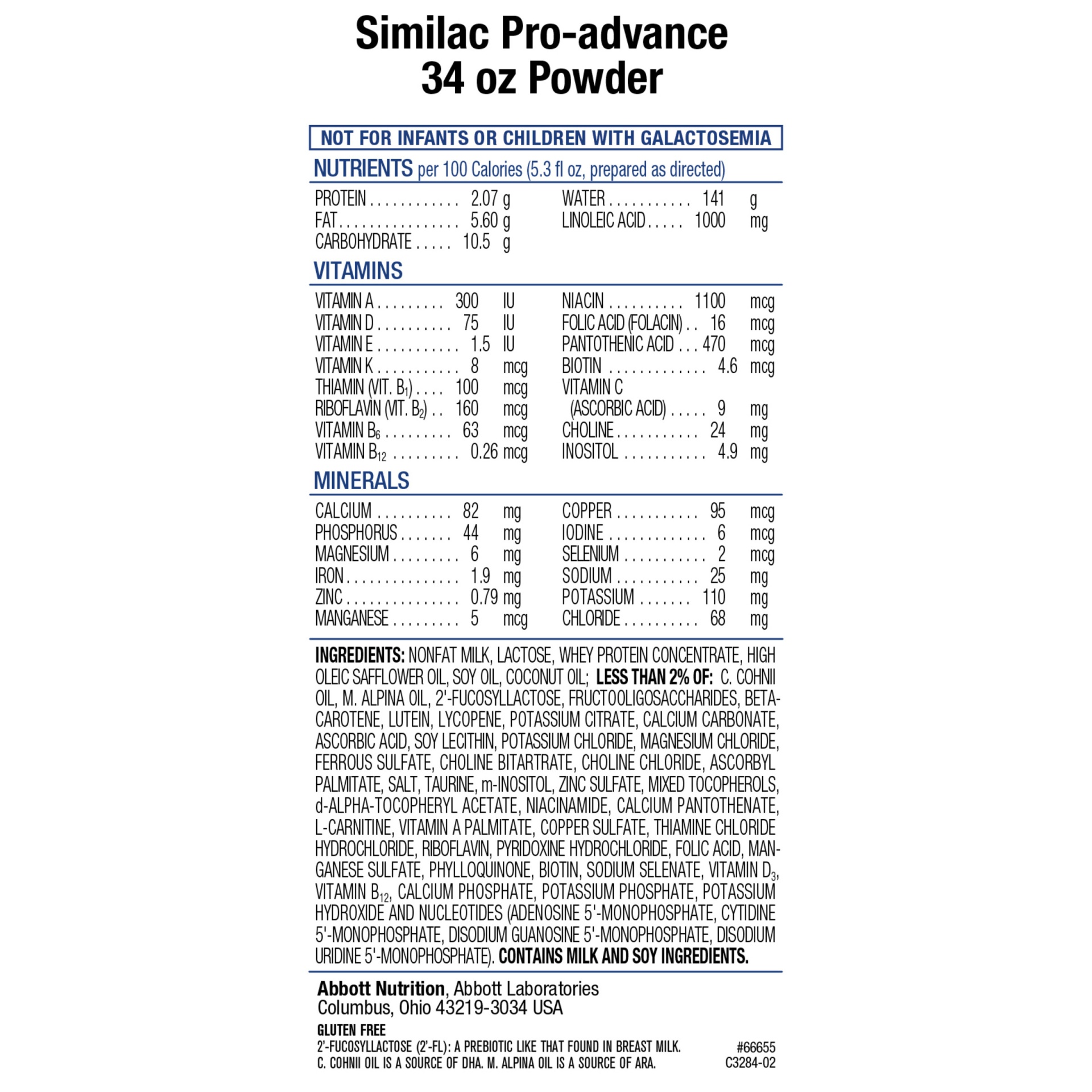 slide 4 of 4, Similac Pro-Advance, HMO Infant Formula, 34 oz