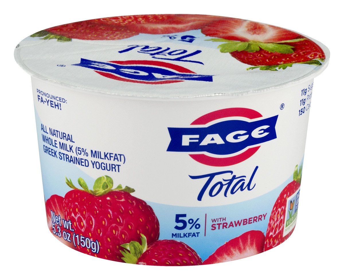 slide 2 of 11, Fage Total Greek Yogurt With Strawberry, 5.3 oz