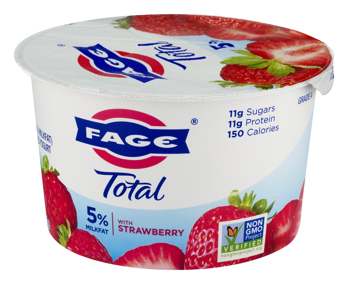slide 4 of 11, Fage Total Greek Yogurt With Strawberry, 5.3 oz