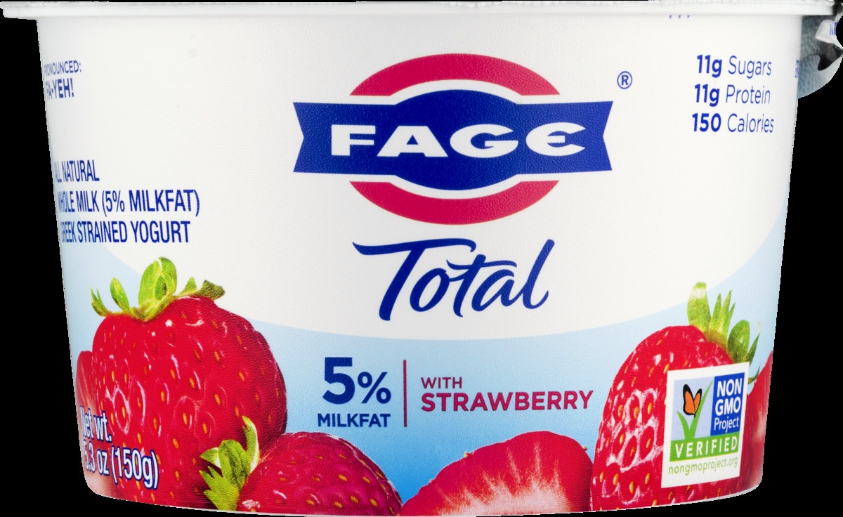 slide 10 of 11, Fage Total Greek Yogurt With Strawberry, 5.3 oz