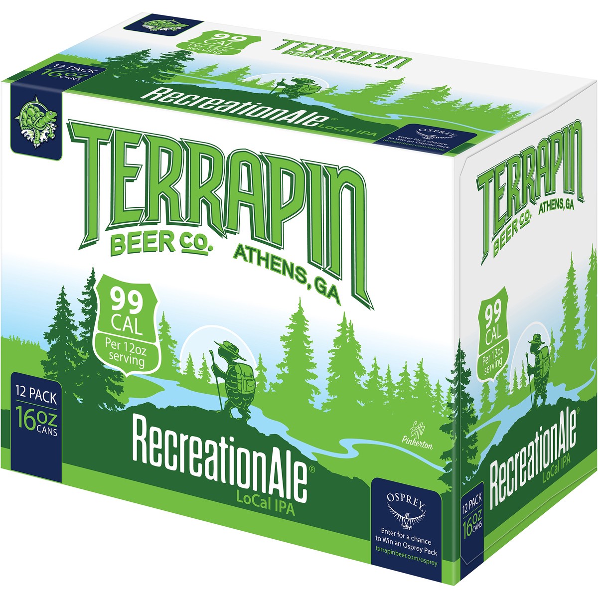 slide 5 of 9, Terrapin RecreationAle LoCal IPA Craft Beer, 4.2% ABV, 12 pack, 16-oz beer cans, 16 fl oz