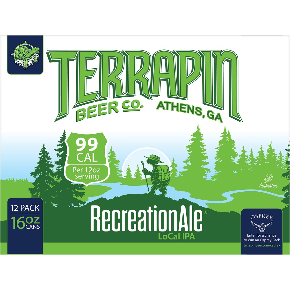 slide 9 of 9, Terrapin RecreationAle LoCal IPA Craft Beer, 4.2% ABV, 12 pack, 16-oz beer cans, 16 fl oz