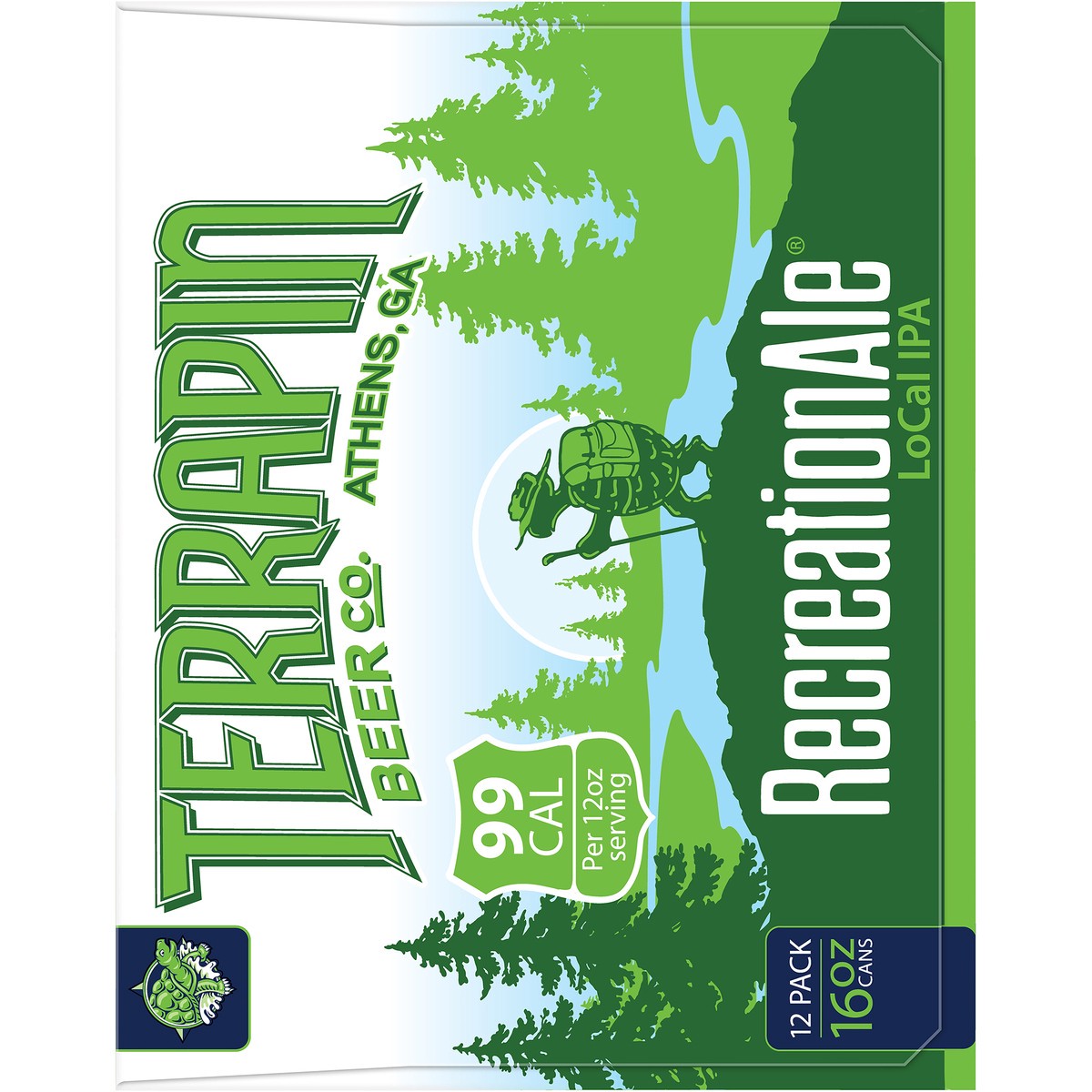 slide 2 of 9, Terrapin RecreationAle LoCal IPA Craft Beer, 4.2% ABV, 12 pack, 16-oz beer cans, 16 fl oz