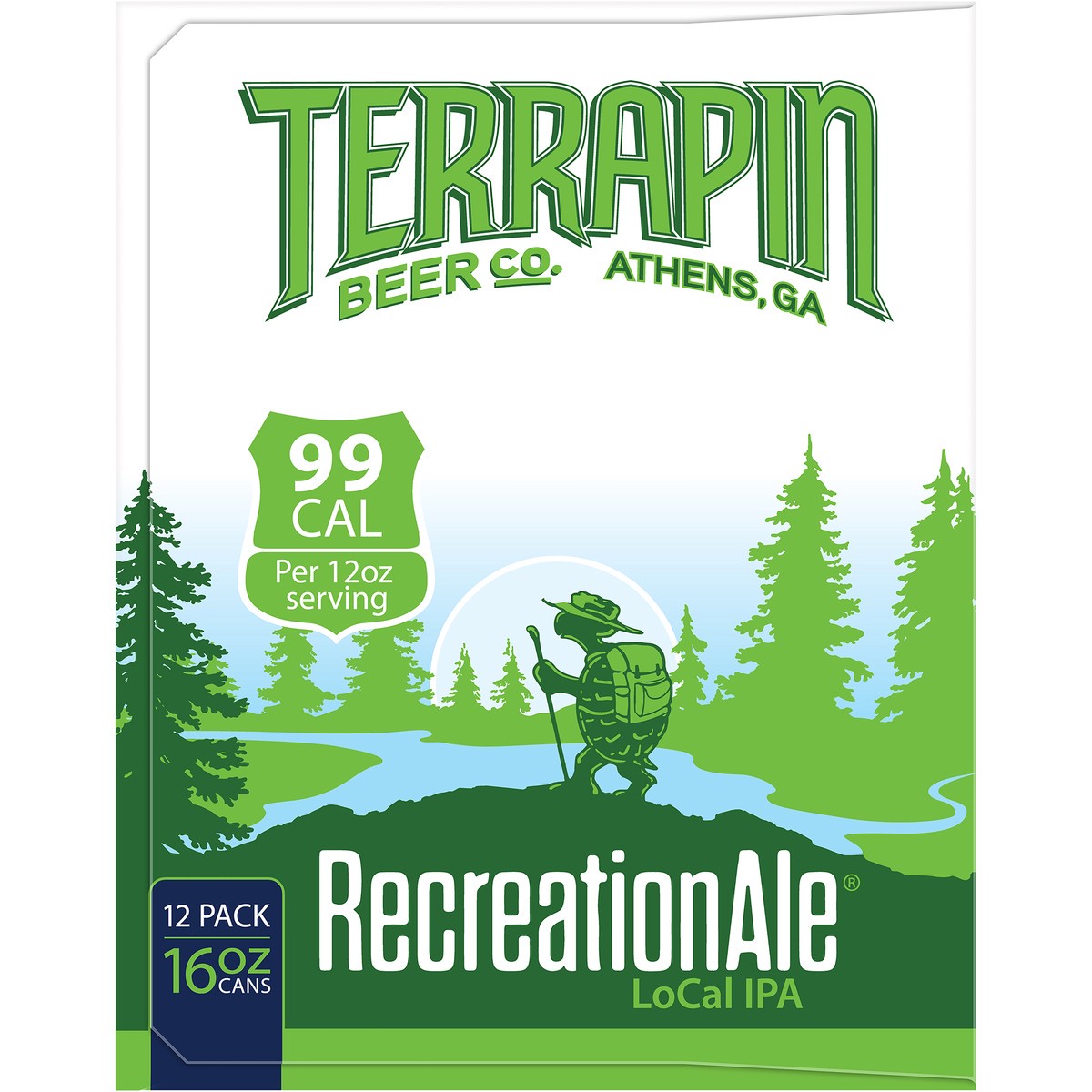 slide 8 of 9, Terrapin RecreationAle LoCal IPA Craft Beer, 4.2% ABV, 12 pack, 16-oz beer cans, 16 fl oz