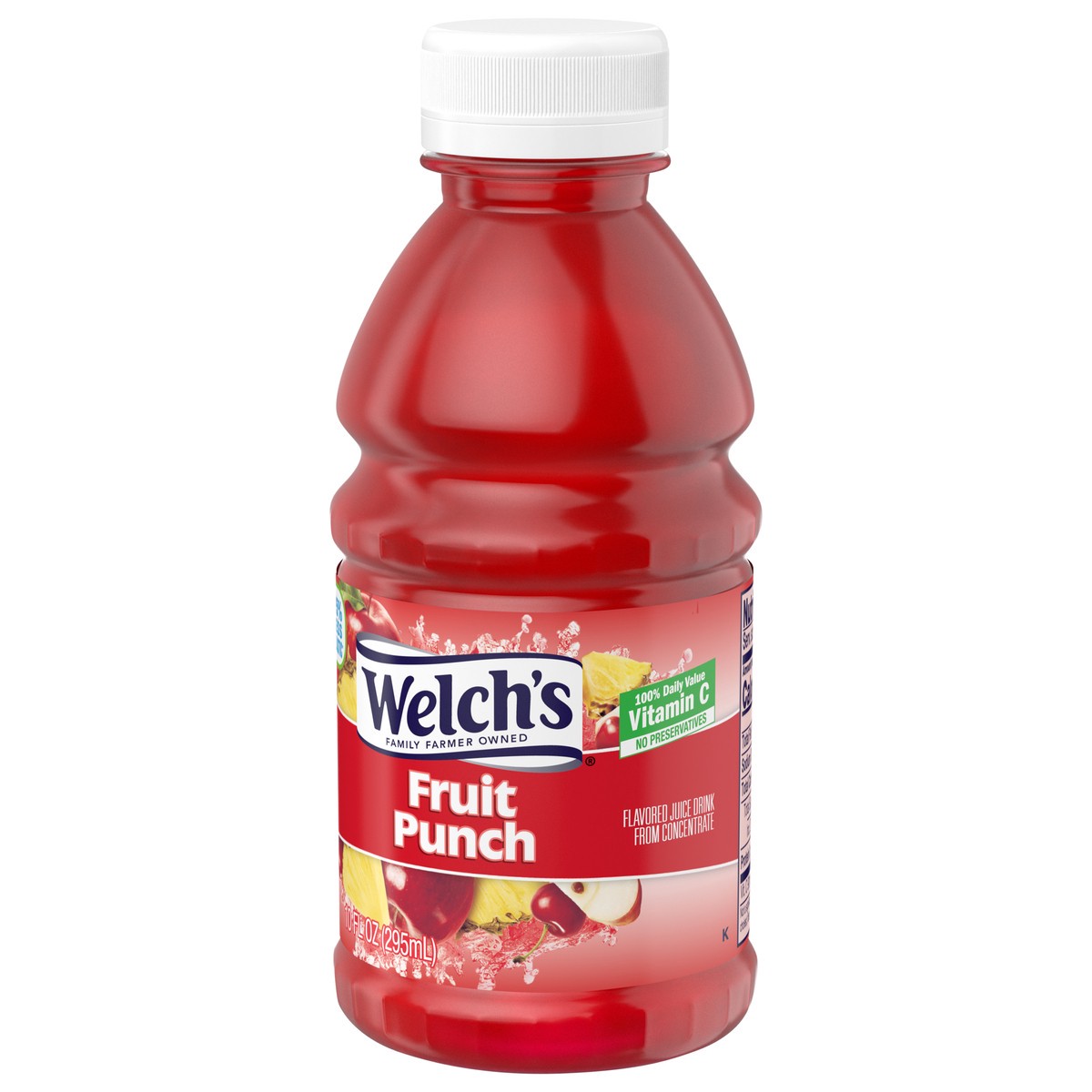 slide 4 of 5, Welch's Fruit Punch Juice Drink, 10 fl oz On-the-Go Bottle, 10 fl oz