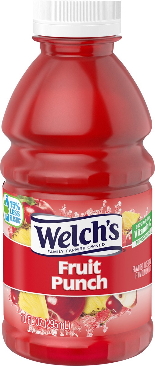 slide 2 of 5, Welch's Fruit Punch Juice Drink, 10 fl oz On-the-Go Bottle, 10 fl oz