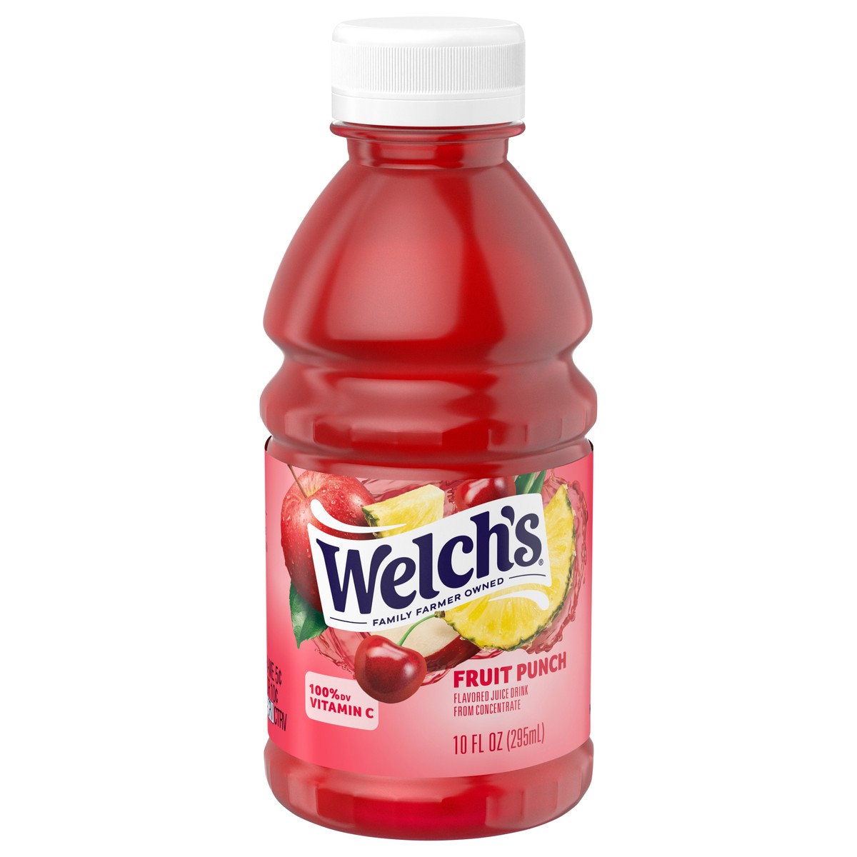 slide 1 of 5, Welch's Fruit Punch Juice Drink, 10 fl oz On-the-Go Bottle, 10 fl oz