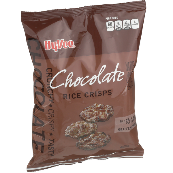 slide 1 of 1, Hy-vee Chocolate Rice Crisps, 7.04 oz