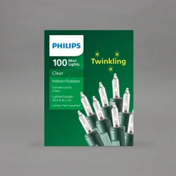 Philips Twinkling 100 Mini Lights, Clear