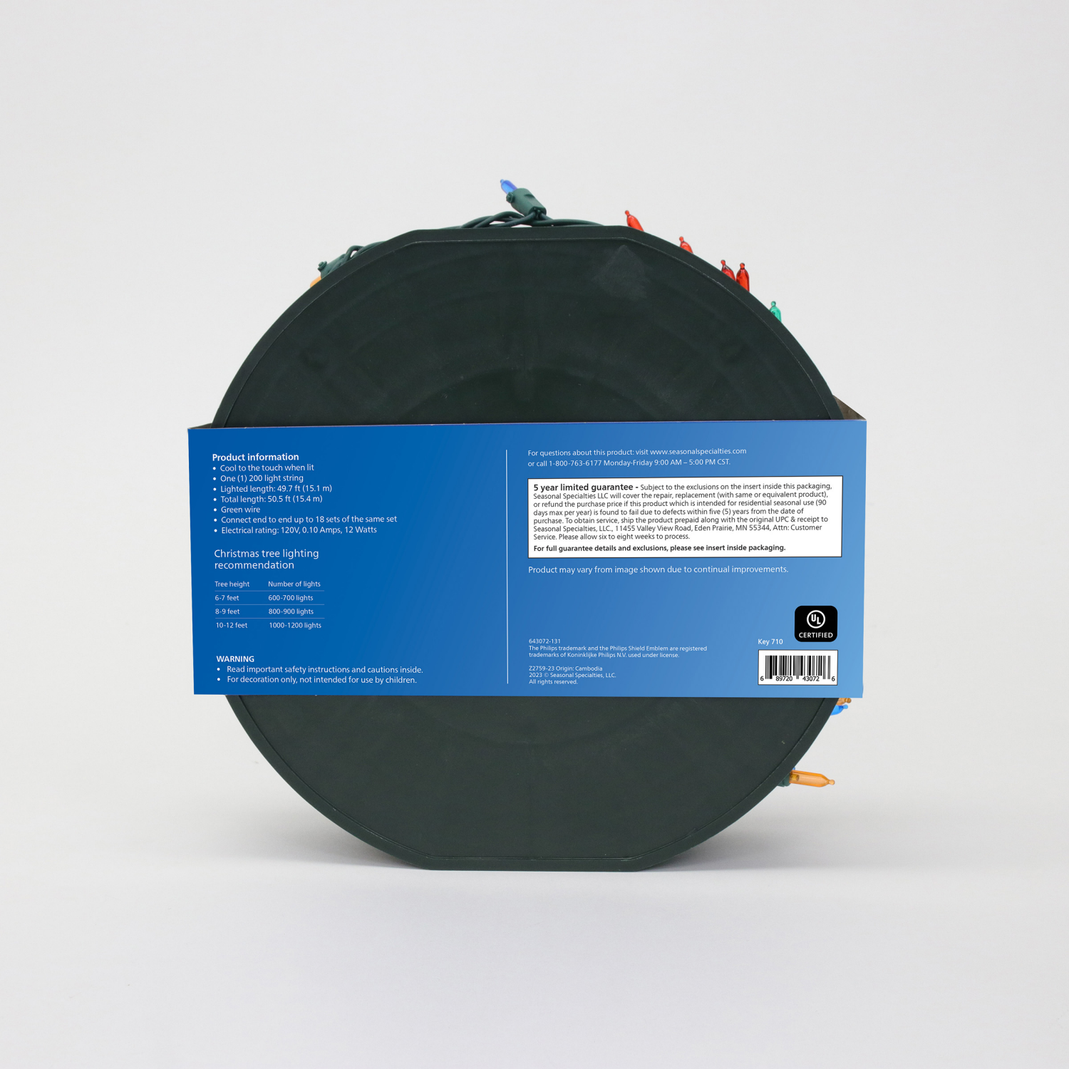 slide 2 of 5, Philips LED 200 Mini Lights, Multi, 49.7 ft ltd