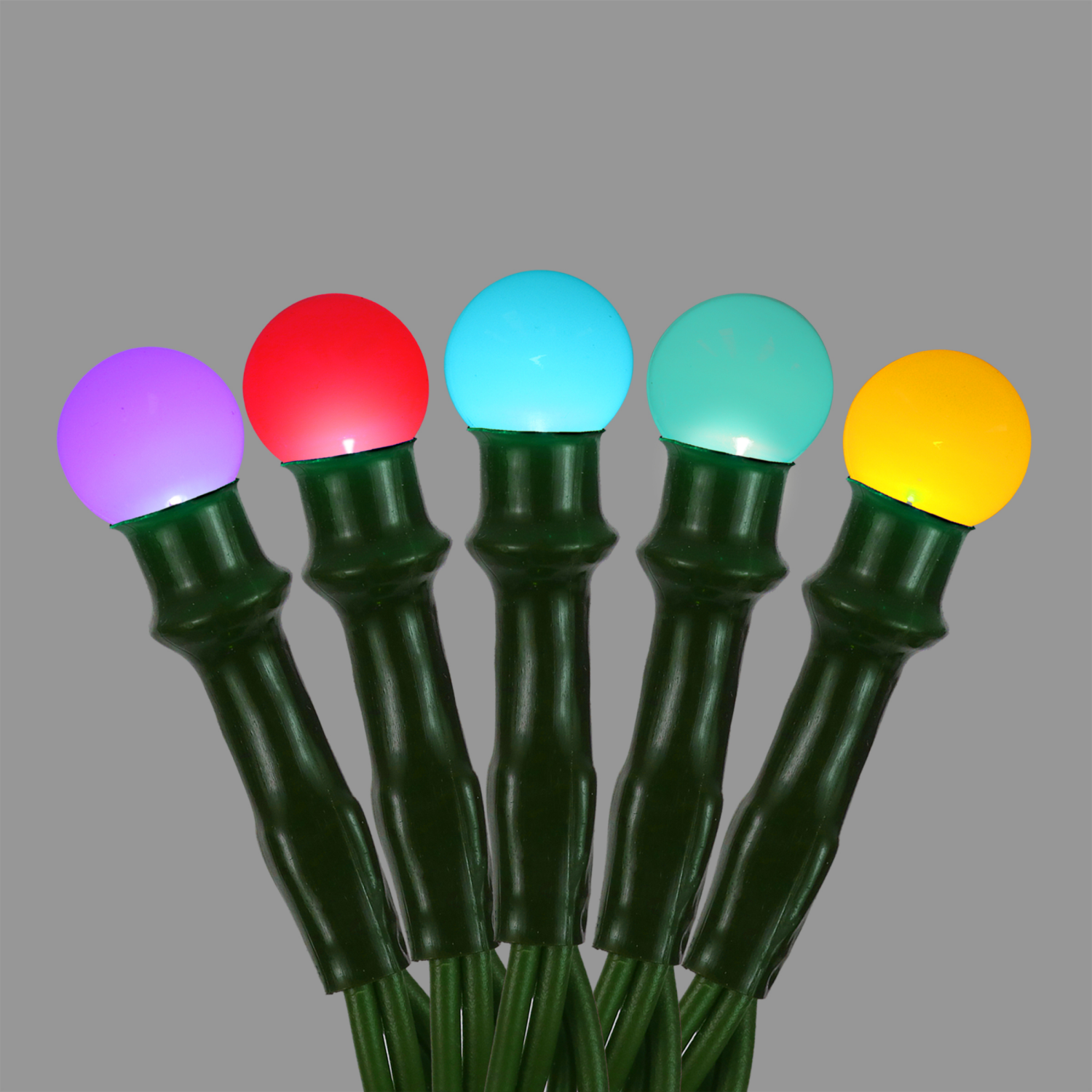 slide 5 of 5, Philips 100Lt 9Mm Mini Globes Multi Led (Purple, Yellow, Gree, Red, Blue), 33 ft