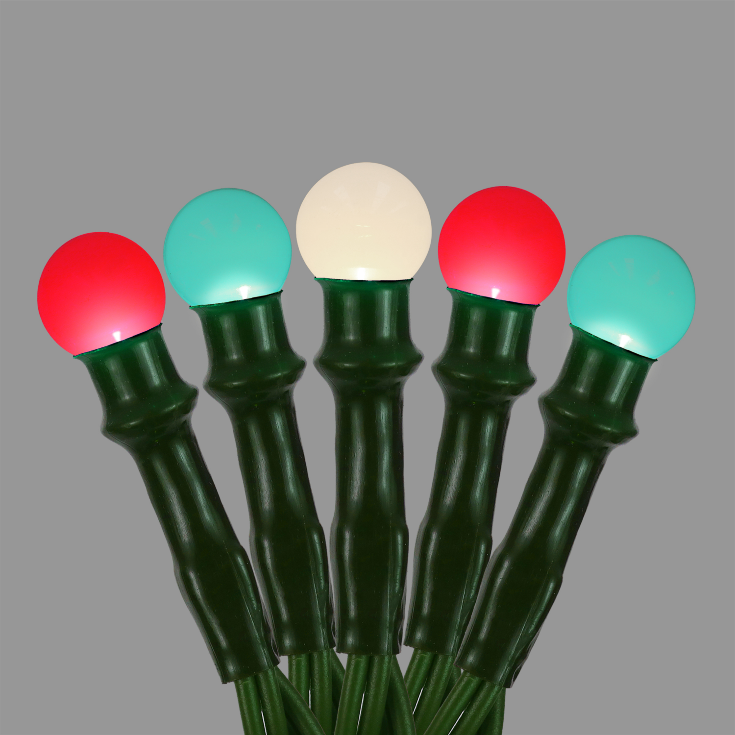 slide 5 of 5, Philips 100Lt 9Mm Mini Globes Led Red/Green/Pure White, 33 ft