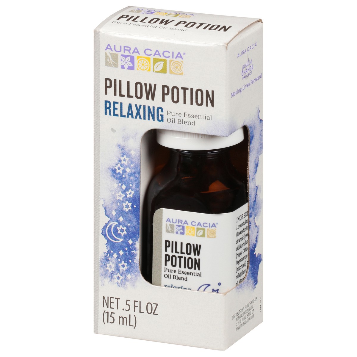 slide 13 of 13, Aura Cacia Relaxing Pillow Potion Essential Oil Blend 0.5 fl oz, 0.5 fl oz