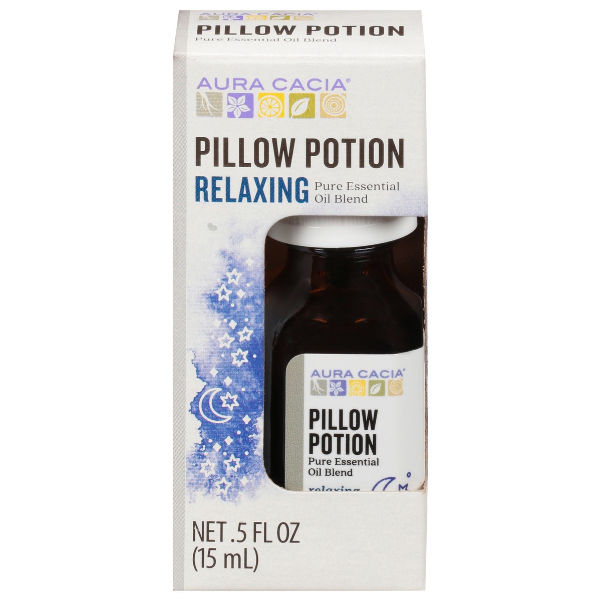 slide 1 of 13, Aura Cacia Relaxing Pillow Potion Essential Oil Blend 0.5 fl oz, 0.5 fl oz