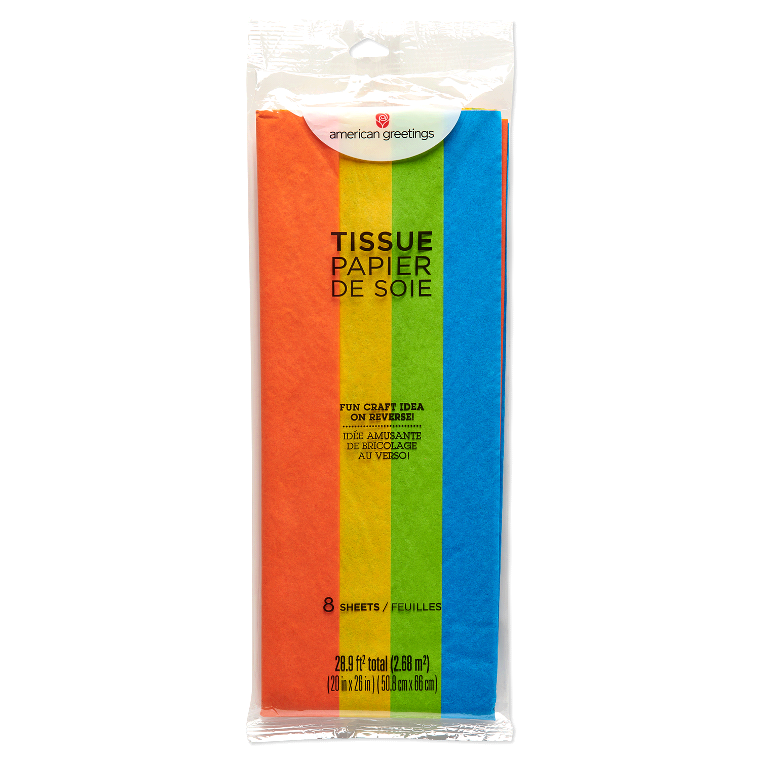 slide 4 of 4, American Greetings Tissue Paper, Multicolor, 1 ct