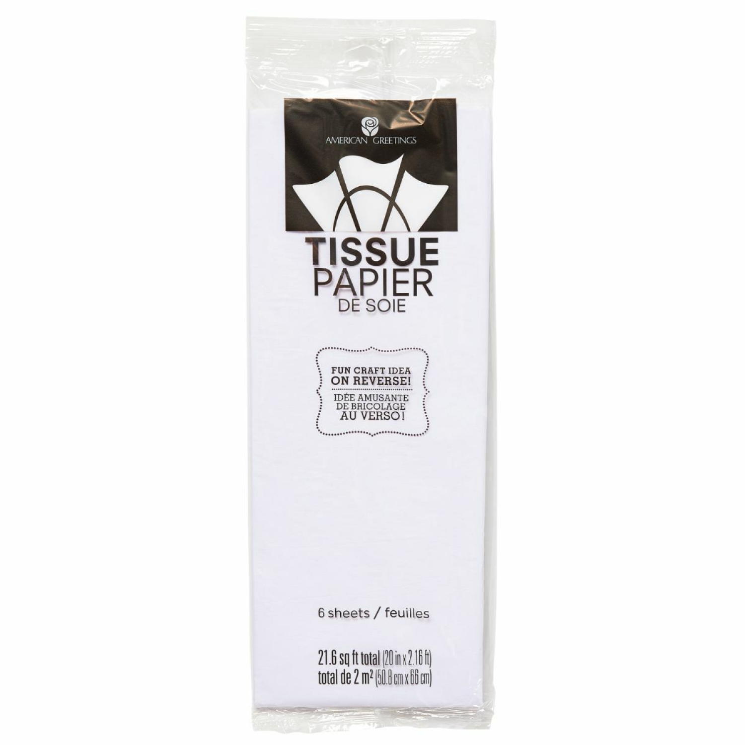 slide 4 of 4, American Greetings Tissue Paper, White, 1 ct