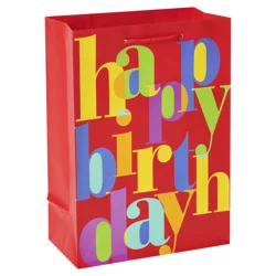American Greetings Gift Bag, Birthday Lettering