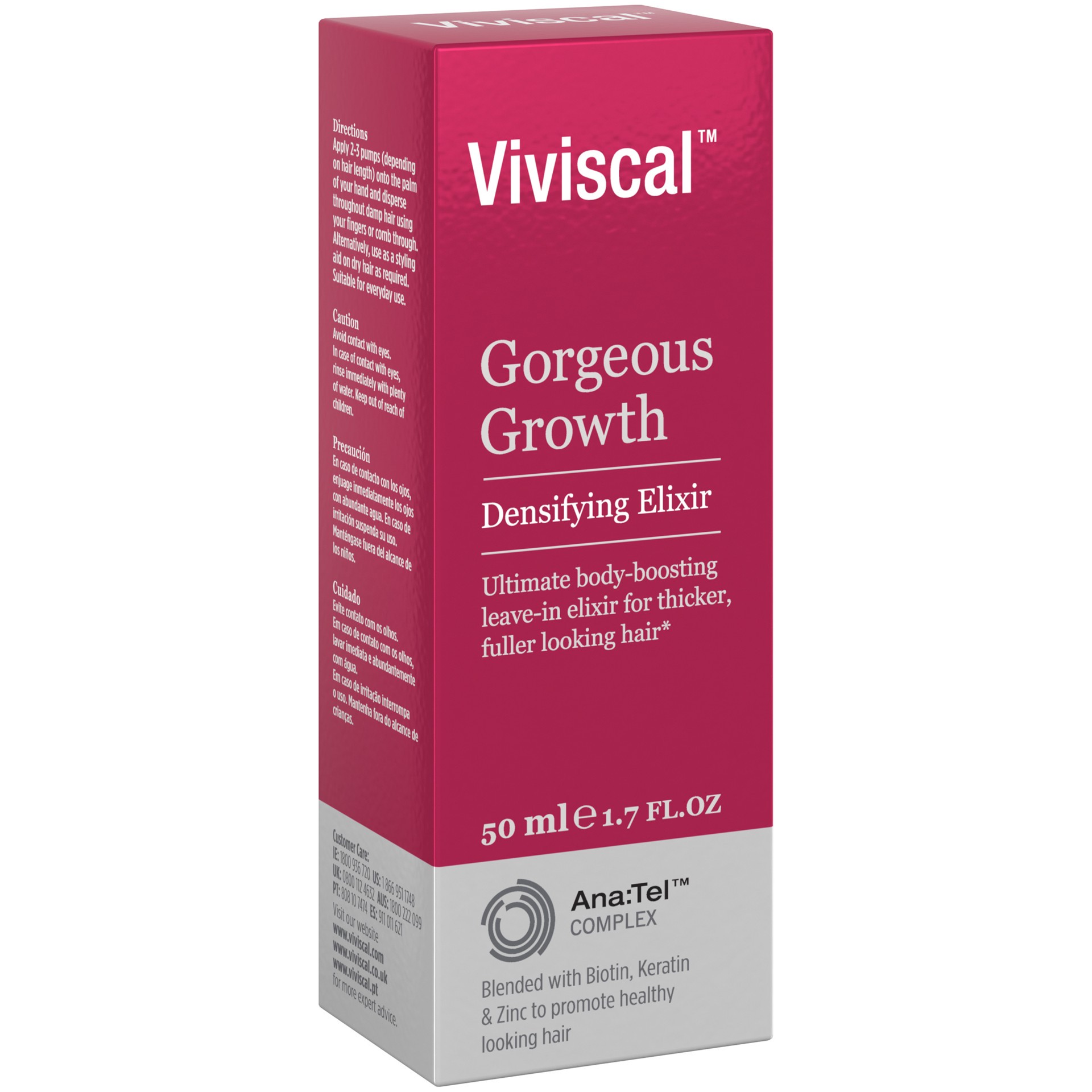 slide 3 of 5, Viviscal Gorgeous Growth Densifying Elixir 50 ml Box, 50 ml