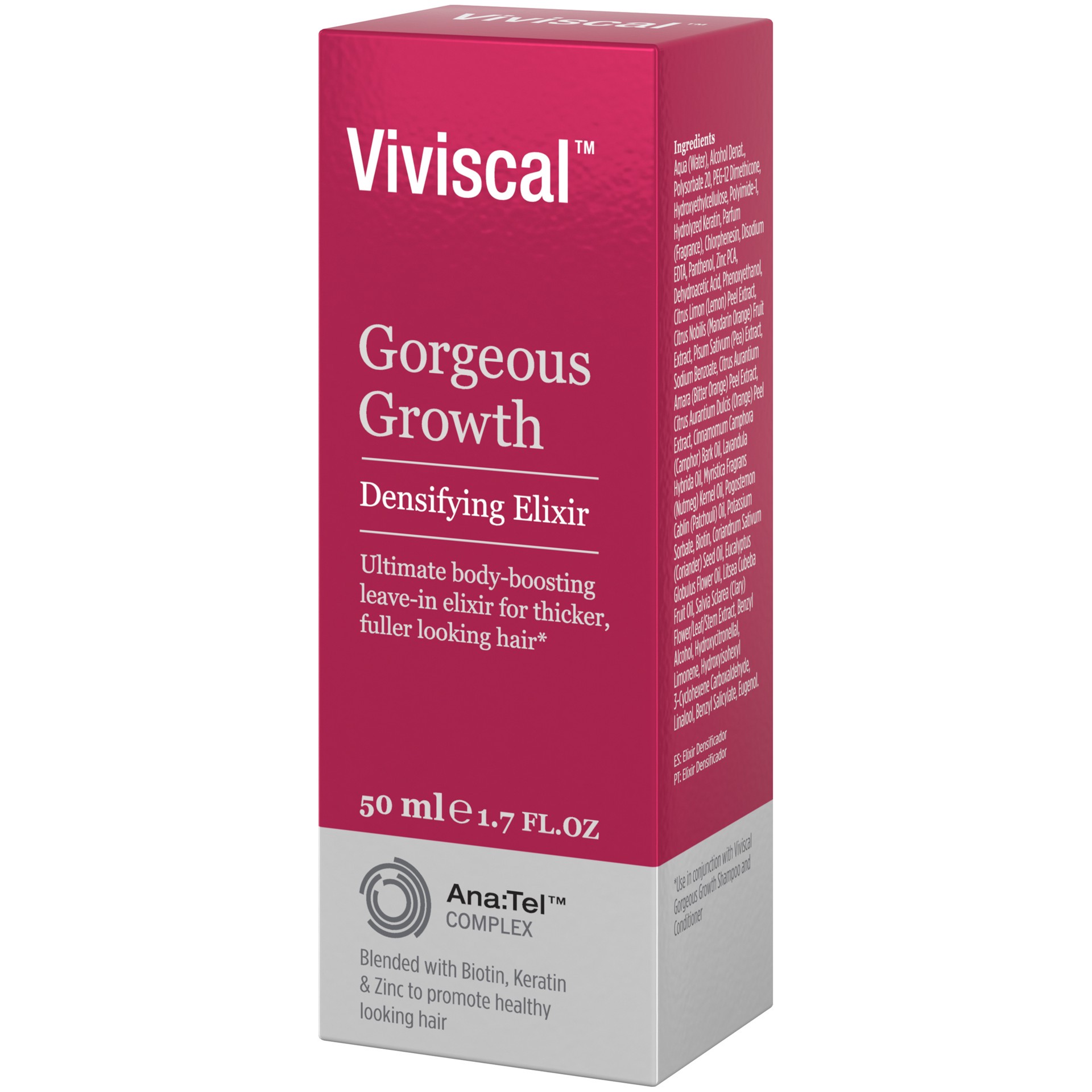 slide 5 of 5, Viviscal Gorgeous Growth Densifying Elixir 50 ml Box, 50 ml