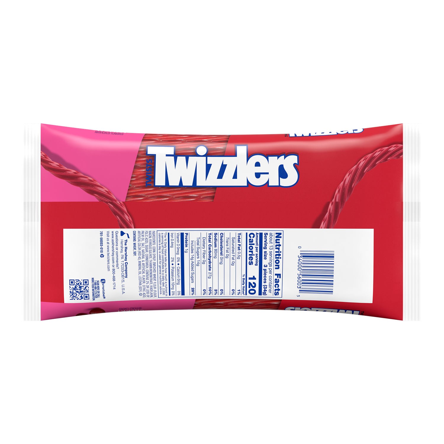 slide 6 of 7, Twizzlers Twists Cherry Candy Bag, 16 oz, 16 oz